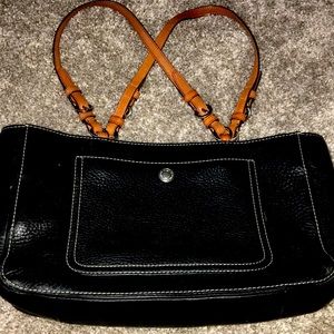 Leather coach bag
